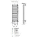 Grzejnik Quaro 1403x450 Black Matt QA-140-045/0557 Zehnder