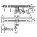 Odpływ Liniowy Advantix Vario Viega 30-120 cm Viega