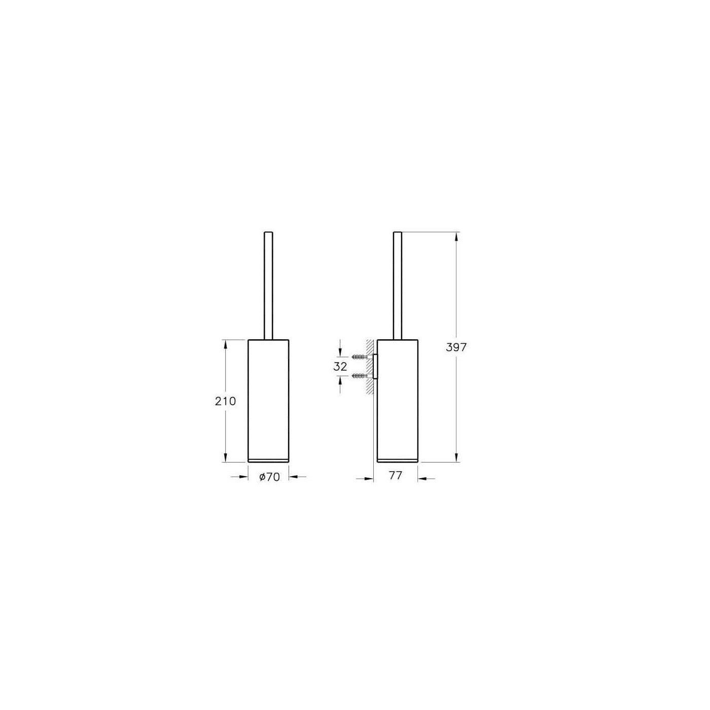 Szczotka WC Copper A4489426 Vitra