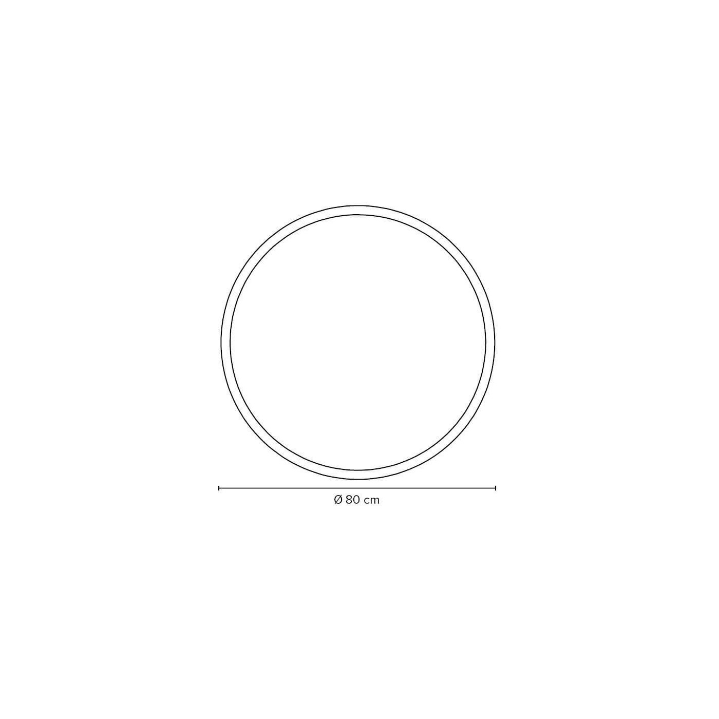 Lustro Okrągłe LED Moon FI80 Barwa Neutralna 302801/R2-S/BO-S/U-04S/LED-N Miior