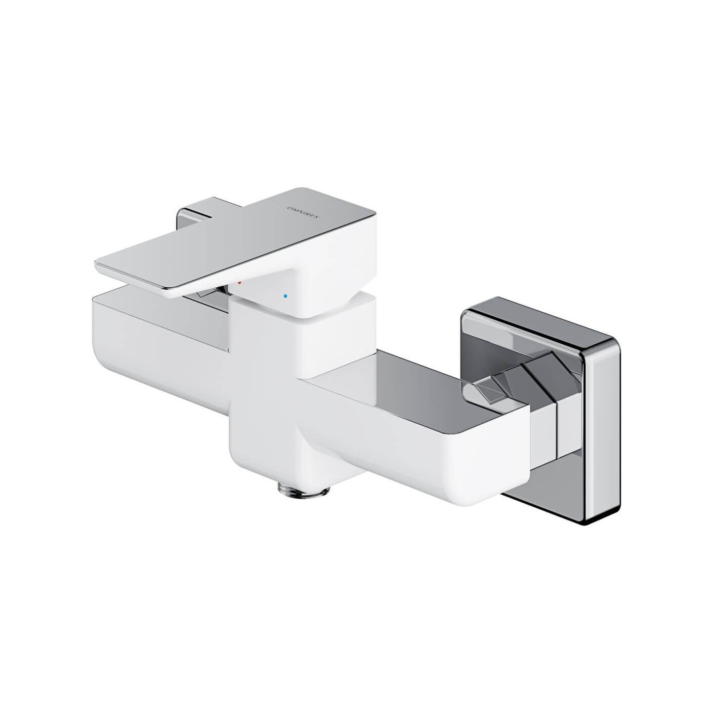 Bateria Prysznicowa Parma Chrom/Biały PM7440CRB Omnires