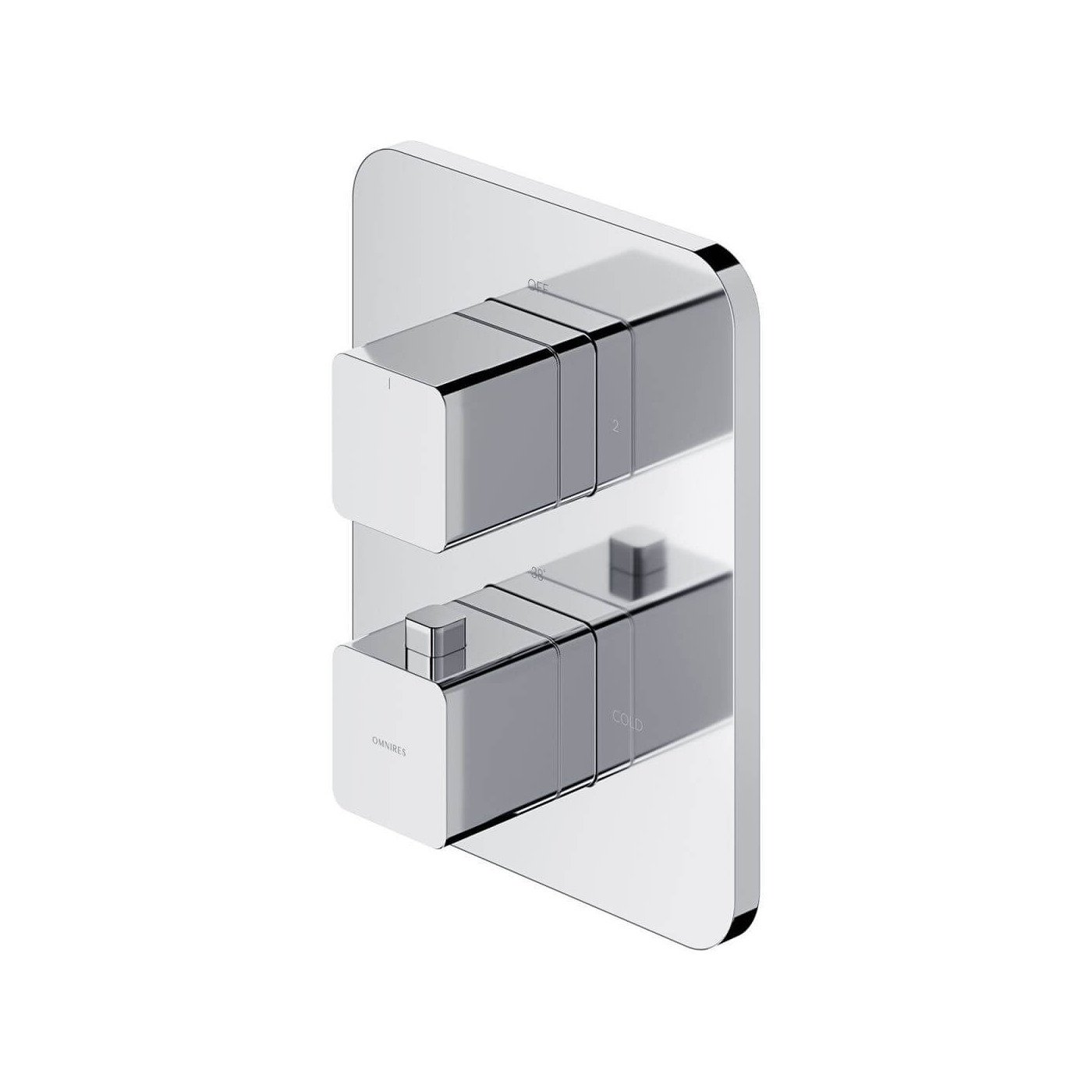Termostatyczna Bateria Prysznicowo-Wannowa Podtynkowa Parma Chrom PM7436CR Omnires