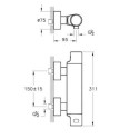 Termostatyczna Bateria Prysznicowa X-Line Chrom A47098EXP Vitra