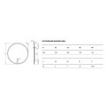 Lustro Lumiro LED Okrągle DOEX.LU080.AC Excellent