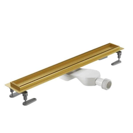 Odpływ Liniowy 90cm Z Rusztem Do Wklejenia PłytkiZłoty Stilio INEX.1515.900.P.GL Excellent