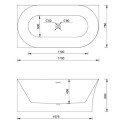 Wanna Wolnostojąca Narożna Lewa Molly XL 170x78 TW-7790L-1700 Emporia