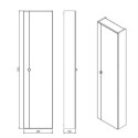 Słupek Wiszący 1D0S Loop C42 Slim 1D0S Bez Uchwytów Biały Mat 001-C-04202 Emporia