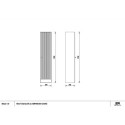Słupek Wiszący 1D0S Rio C37 Bez Uchwytów Biały Mat 001-C-03702 Emporia