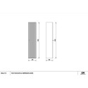 Słupek Wiszący 1D0S Rio C37 Bez Uchwytów Czarny Mat 001-C-03703 Emporia