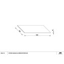 Blat Akrylowy Top White Anti-Finger 120,4x46x19 Biały Mat TOP-WHITE-1204 Emporia