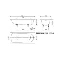 Wanna Do Zabudowy Saniform Plus 373-1 170x75 cm 112600010001 Kaldewei