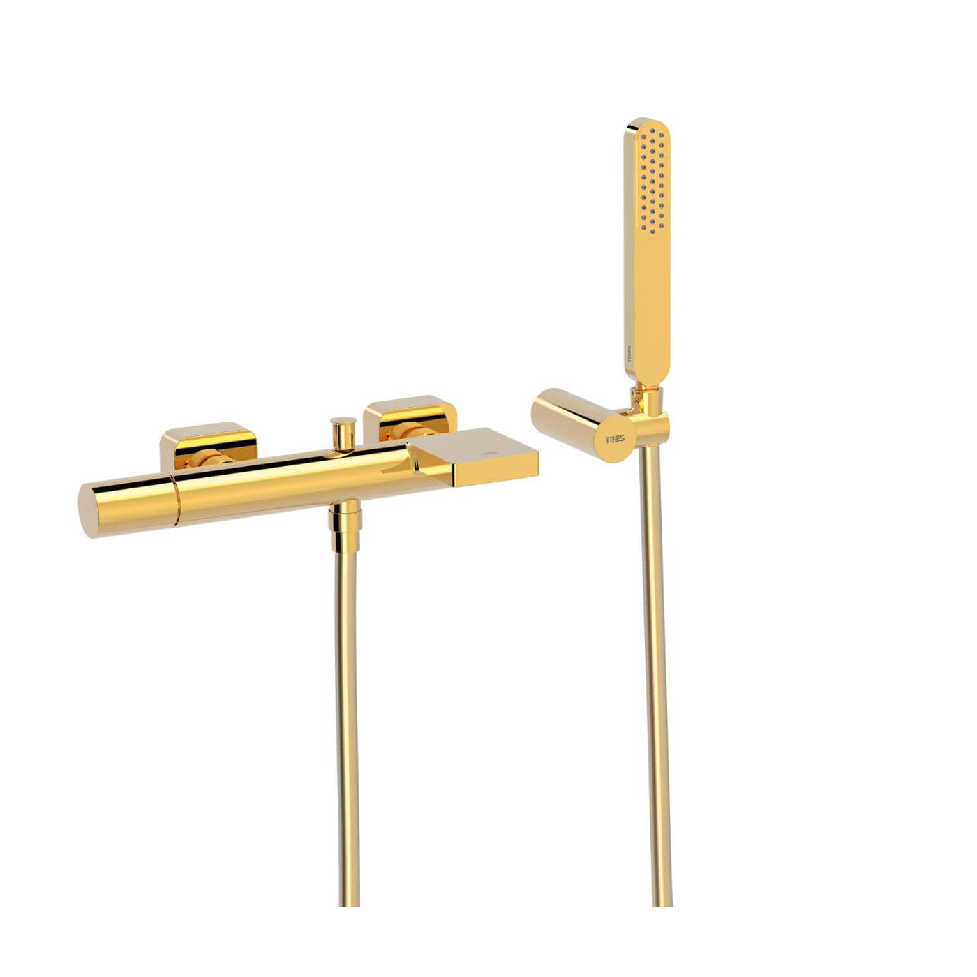 Bateria Wannowo-Prysznicowa Ścienna Loft 24-K Złoto 20017001OR Tres