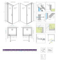 Drzwi Prysznicowe Eos KDJ II 80cm Część Prawa 13799420-01R Radaway