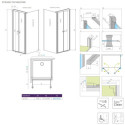 Ścianka boczna Eos DWD+S S3 70 13799448-01 Radaway