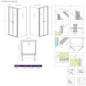Ścianka boczna Eos DWD+S S3 75 13799449-01 Radaway