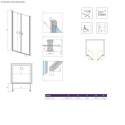 Drzwi Prysznicowe Eos DWD I 70 137783-01-01 Radaway