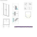 Drzwi Prysznicowe Eos DWD I 90 137703-01-01 Radaway