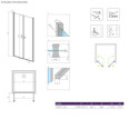Drzwi Prysznicowe Eos DWD I 100 137723-01-01 Radaway