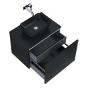 Szafka Pod Umywalkę Glam 70 cm Czarny Mat 168386 Elita