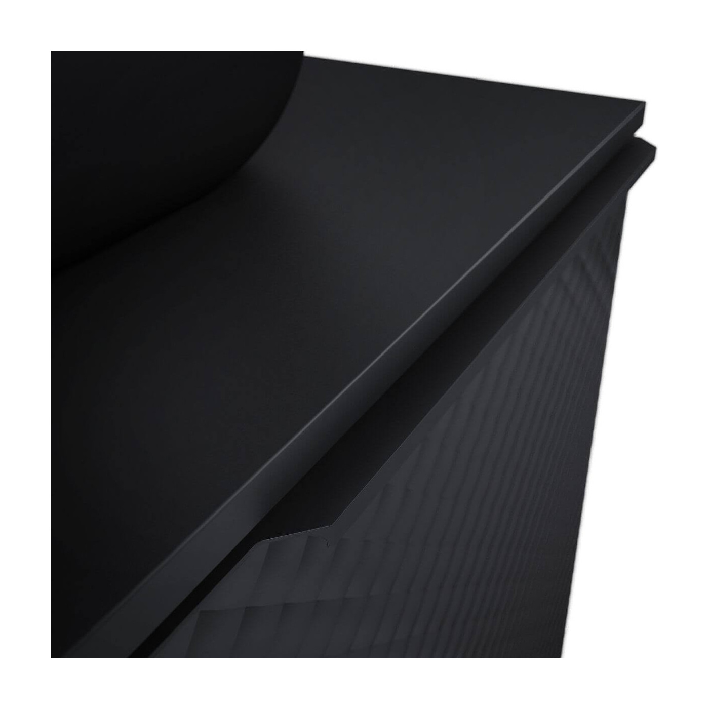 Szafka Pod Umywalkę Glam 70 cm Czarny Mat 168386 Elita