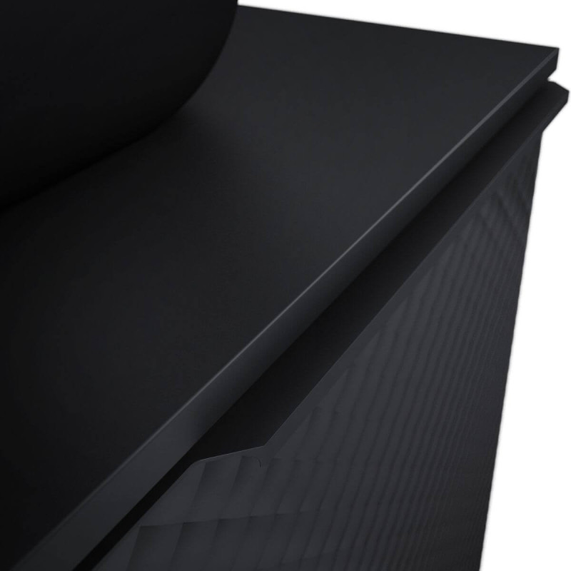 Szafka Pod Umywalkę Glam 70 cm Czarny Mat 168386 Elita