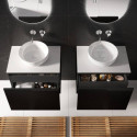 Szafka Pod Umywalkę Glam 70 cm Czarny Mat 168386 Elita