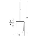 Szczotka Toaletowa Ścienna Start Czarny Mat 411852430 Grohe