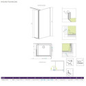 Kabina Walk-In 80 Prawa Eos 13799500-01R Radaway