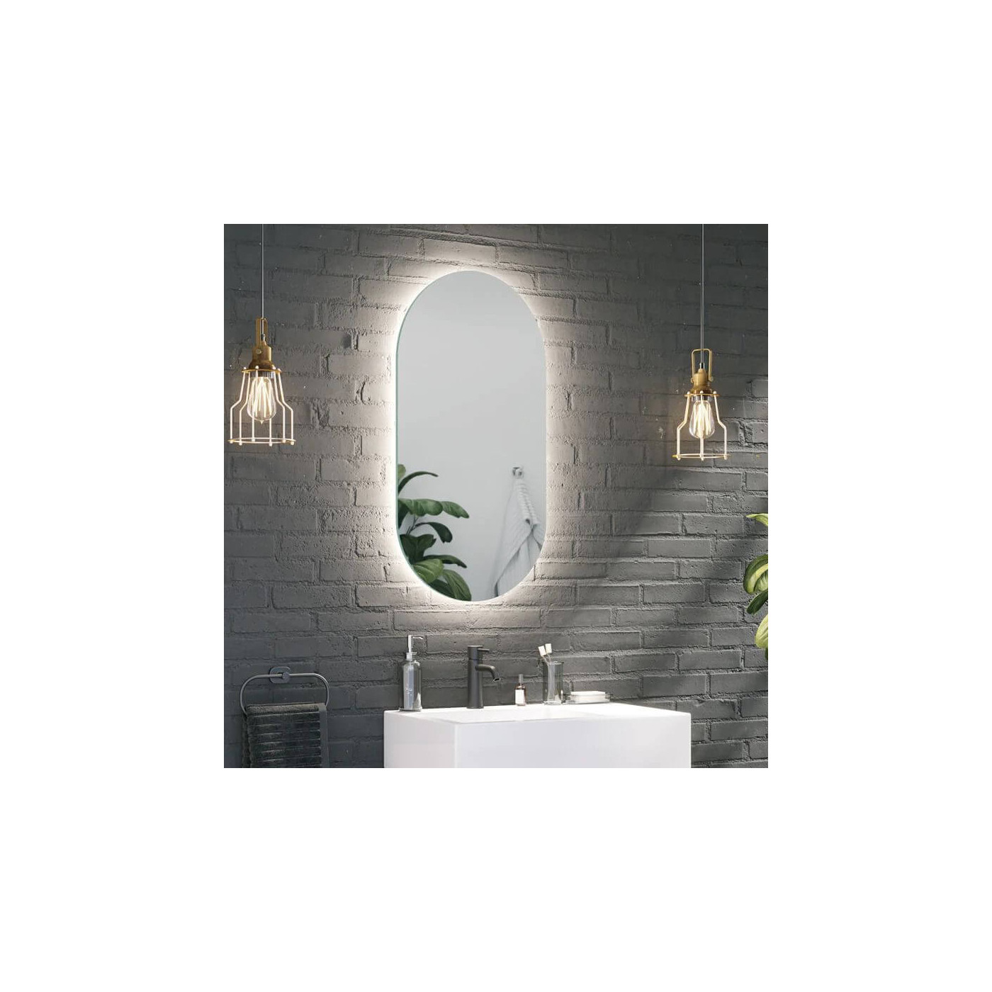 Lustro Simple LED Koria 50x80 Ruke