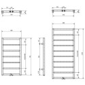 Grzejnik Łazienkowy A3 750x400 Czarny Mat A37504009005MATZDC Luxrad