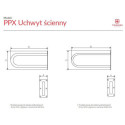 Uchwyt Ścienny Stały 60 cm WBUSX003KCRO Terma