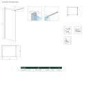 Kabina Nes Walk-In II 90 10013090-01-01 Radaway