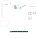 Kabina Nes Walk-In II 110 10013110-01-01 Radaway