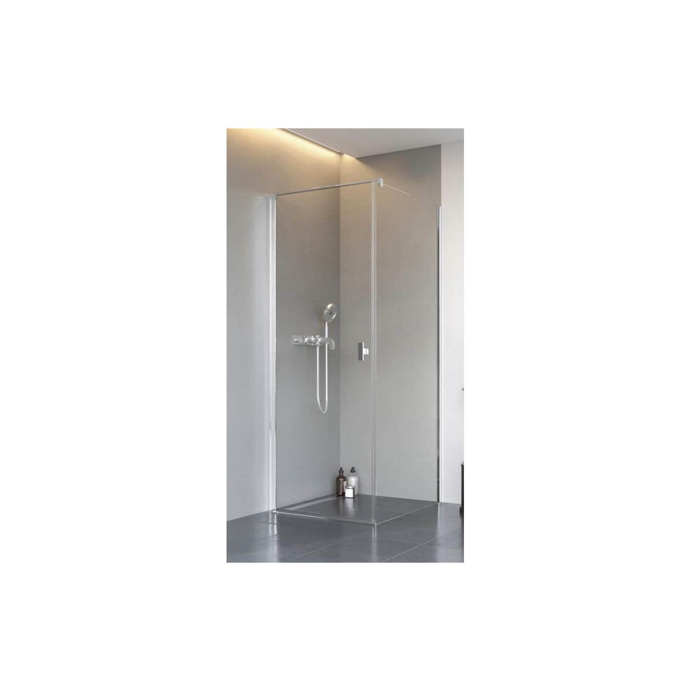 Ścianka Prysznicowa Nes KDJ/KDS I S1 70 Chrom/Czarny 10039070-01-01 Radaway