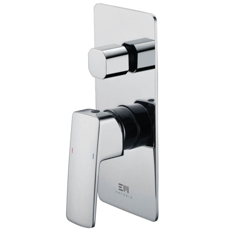 Bateria Prysznicowo-Wannowa Podtynkowa Teo Z Boxem 2-Wyjściowym Chrom 02042CHR Emporia