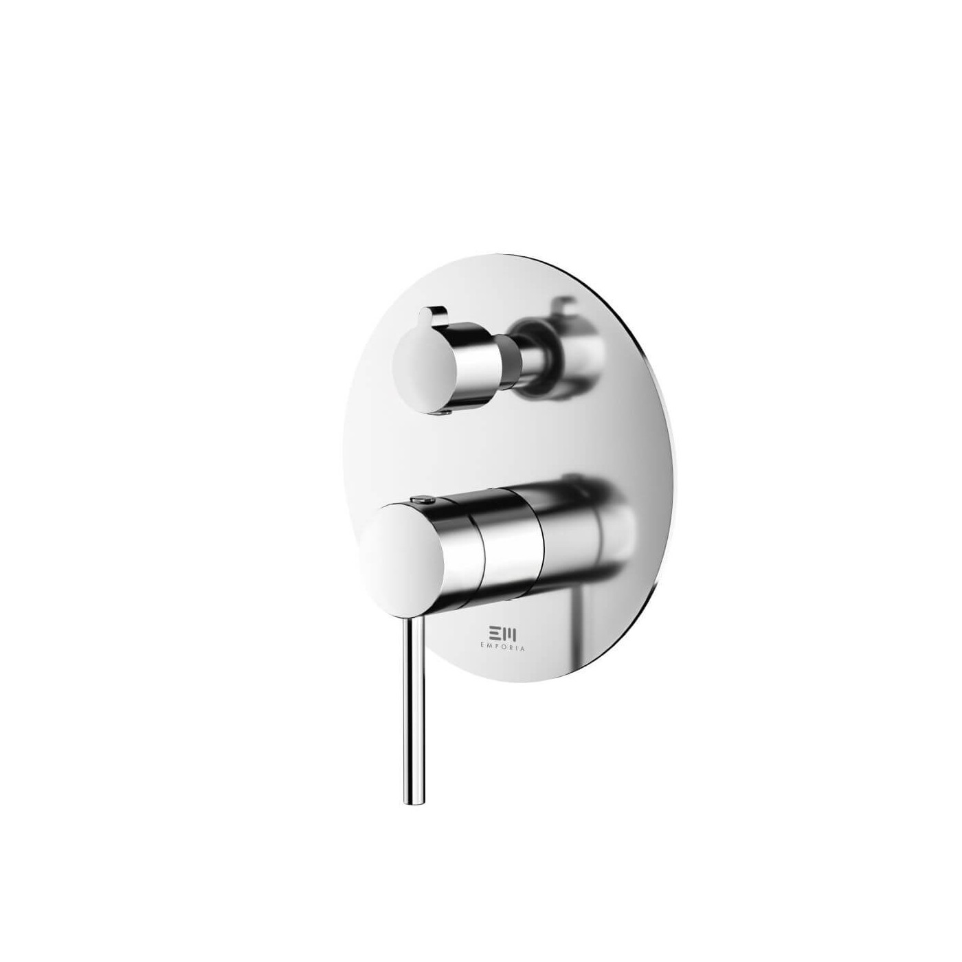 Bateria Prysznicowo-Wannowa Podtynkowa Fly Z Boxem 2-Wyjściowym Chrom 03042CHR Emporia