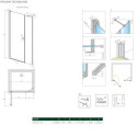 Drzwi Prysznicowe Nes DWS 110 Lewe 10028110-01-01L Radaway