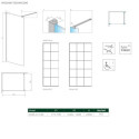 Kabina Nes Walk-In II 80 Czarna Factory 10013080-54-55 Radaway