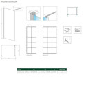 Kabina Nes Walk-In II 100 Czarna Factory 10013100-54-55 Radaway