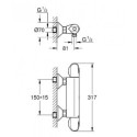 Bateria Prysznicowa Z Termostatem Grohtherm 1000 34814003 Grohe