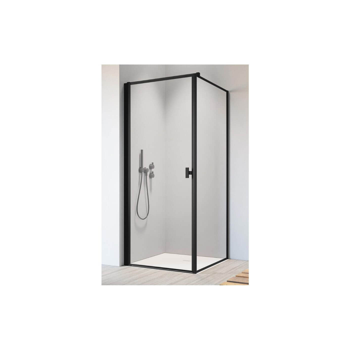 Drzwi Prysznicowe Nes KDJ I Czarne 100 Lewe Frame 10022100-54-56L Radaway