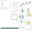 Drzwi Prysznicowe Nes KDS I 120 Prawe 10023120-01-01R Radaway
