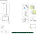 Drzwi Prysznicowe Nes 8 KDS II Czarne 120 Lewe 10087120-54-01L Radaway