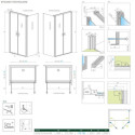 Drzwi Prysznicowe Nes 8 DWD+S 80 10081180-01-01 Radaway