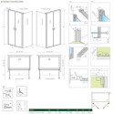 Drzwi Prysznicowe Nes DWD+S 80 10034080-01-01 Radaway