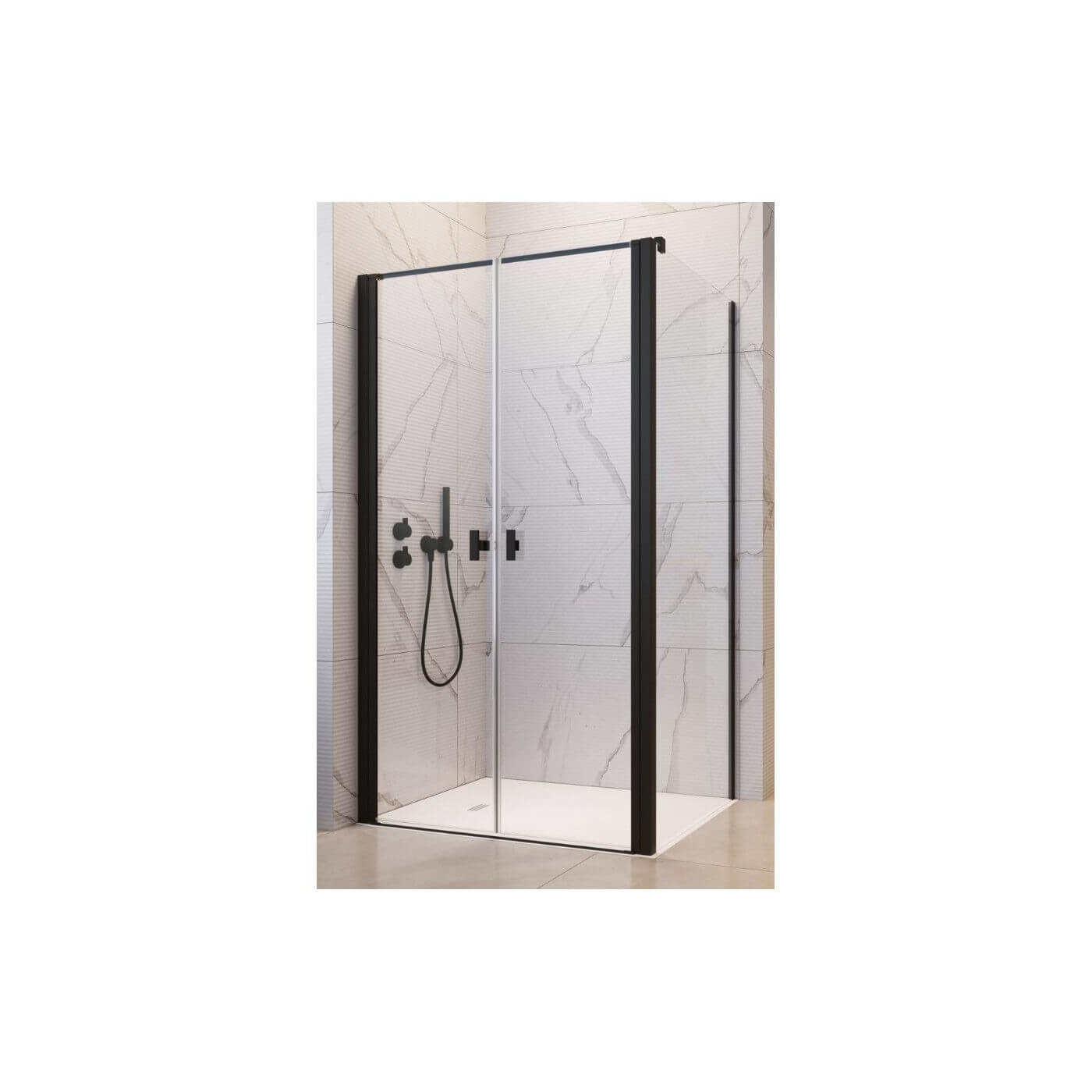 Drzwi Prysznicowe Nes DWD+S Czarne 110 10034110-54-01 Radaway
