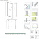 Drzwi Prysznicowe Nes 8 DWD+2S 100 10082100-01-01 Radaway