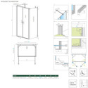 Drzwi Prysznicowe Nes 8 DWD+2S 120 10082120-01-01 Radaway
