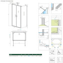 Drzwi Prysznicowe Nes DWD+2S 90 10035090-01-01 Radaway