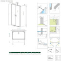 Drzwi Prysznicowe Nes DWD+2S 120 10035120-01-01 Radaway